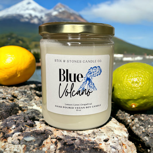 Blue Volcano Non-Toxic Soy Candle